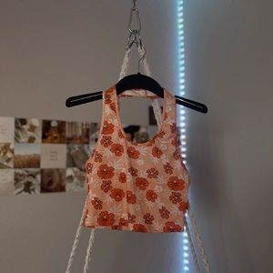 shein halter top, hawaiian print